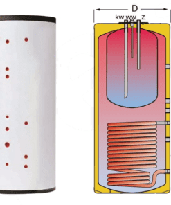 CV-600-P smaltovaný ocelový zásobník pro TUV, 8 bar