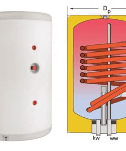 CV-160-HLM smaltovaný ocelový zásobník pro TUV, 8 bar