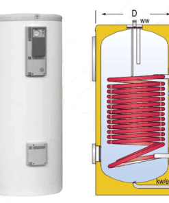 CV-300-HL smaltovaný ocelový zásobník pro TUV, 8 bar