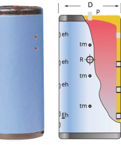 G-260-I/F akumulační nádoba z uhlíkové oceli, 6 bar