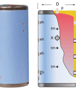 G-200-I/F akumulační nádoba z uhlíkové oceli, 6 bar