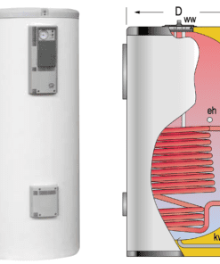 CV-1000-M1 smaltovaný ocelový zásobník pro TUV, 8 bar