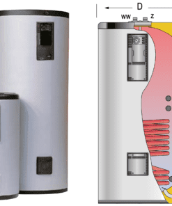 GX-500-M1 nerezový zásobník pro TUV, 8 bar