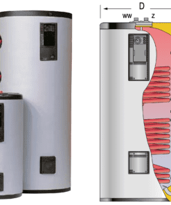 GX-500-M2 nerezový zásobník pro TUV, 8 bar