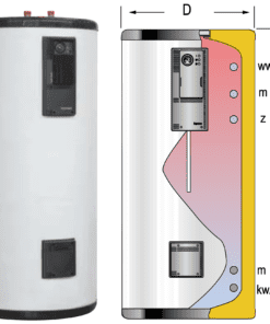 GX-500-R nerezový zásobník pro TUV, 8 bar