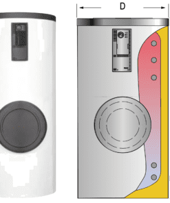 GX-1000-RB nerezový zásobník pro TUV, 8 bar