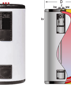 GX6-DEC90 nerezový zásobník pro TUV, 8 bar